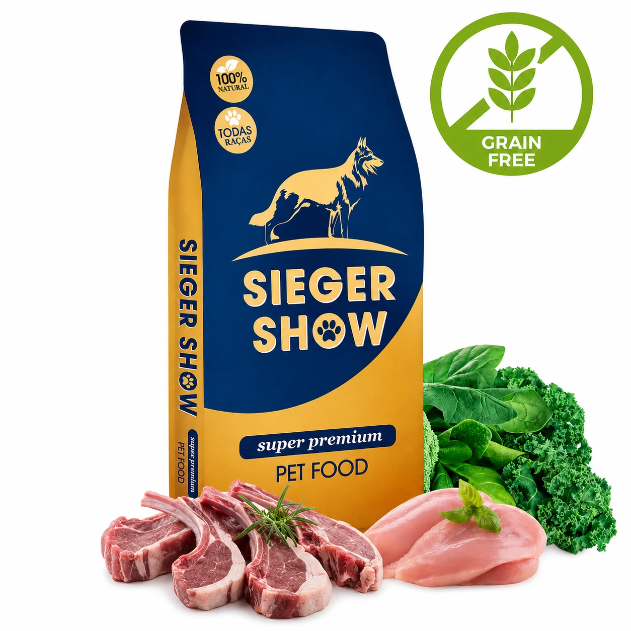 Grain Free CF Cordeiro e Frango - 10 Kg